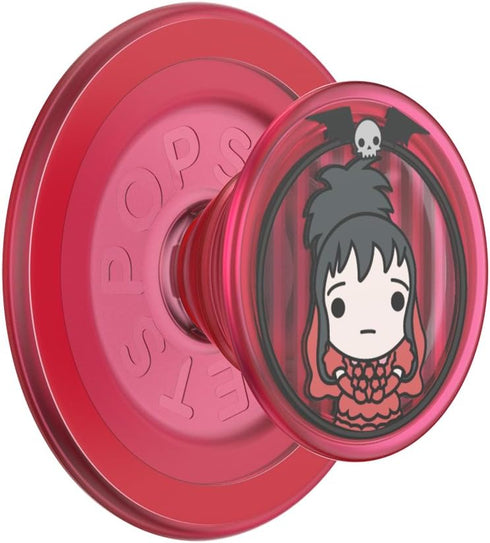 PopSockets Round Phone Grip - Lydia Deetz, Compatible with MagSafe, Adapter Ring Included, Wireless Charging Compatible