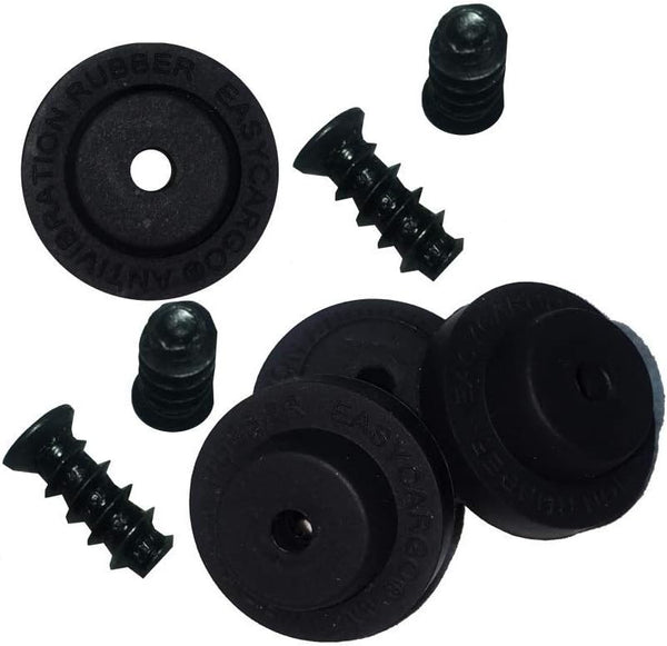 Easycargo Fan Anti Vibration Pads, Silicone Damper for Low Noise Fan 80mm, 92mm, 120mm, 140mm (Black 16-Pack)