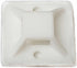Premium Grade Strength Cable Tie Mounts (25mm x 25mm) Self ADHESIVE Clips Wire Tie Base - 100 Clear/White