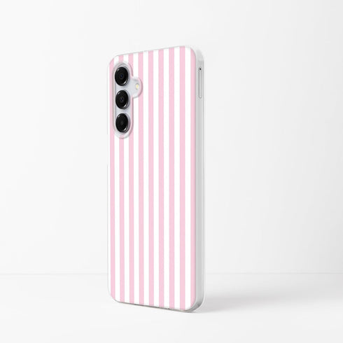 Mouzor A16 4G/ 5G, Cute Striped Phone Case for Samsung Galaxy Girly Aesthetic Design Soft Clear TPU Shockproof Cases