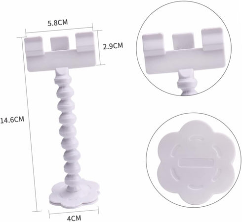 NUOBESTY 0.75 Inch Pet Selfie Stick Clip for Dogs and Cats Phone Holder with Flexible Neck Adjustable Angle Lightweight