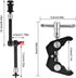 UTEBIT 11 inch Magic Arm, Articulating Friction Camera Mount with Super Crab Clamp for DSLR Camera Rig, Flash Light,