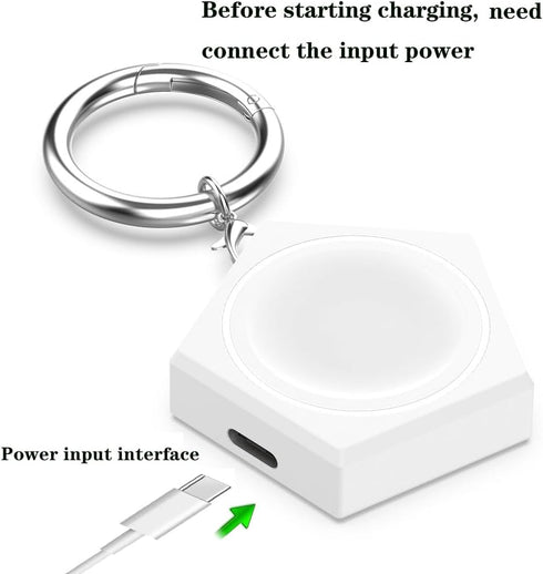 Portable Wireless Charger for Samsung Galaxy Watch 6/5/4/3, Charging Dock for Galaxy Watch 6 (Black)
