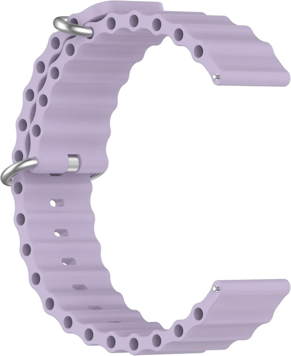 Adjustable Soft Silicone Wrist Strap - Bands Compatible with OnePlus Watch/OnePlus Watch 2 46mm Smartwatch, Striped,