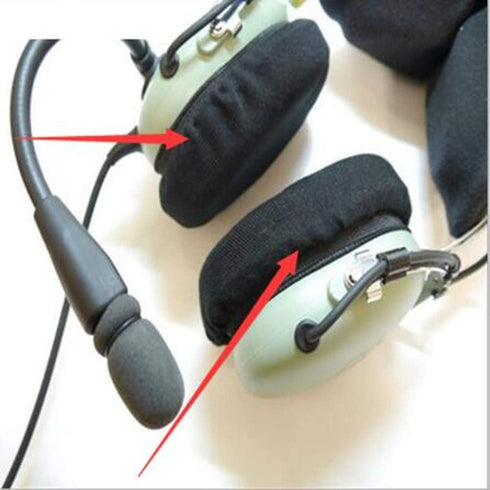 Gel Ear Seals Cushions, Compatible with David Clark H10 Series Aviation Headset, Deluxe Cloth Covers