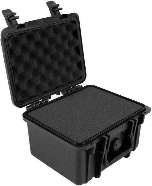 Monoprice Weatherproof/Shockproof Hard Case, 10" x 9" x 7", 6.6 Liter, Black, IP67 Dust and Water Protection Up to 1