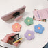 Pink Daisy Flower Phone Grip Holder, Collapsible Silicone Phone Grip, Cute 2D Back Holder for Smartphone Tablet