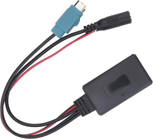 Qiilu for Alpine Cda 9884 Bluetooth Adapter Car Bluetooth Radio Cable Abs Car Bluetooth Radio Aux Cable Microphone Handsfree Adapter Fit for Alpine Kce-236B Cda-9852 E