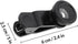 Toddmomy 2 Sets 3-in-1 Phone Camera Lens Kit with Fisheye, Macro, and Wide Angle Lenses for Smartphones, Black Clip-on