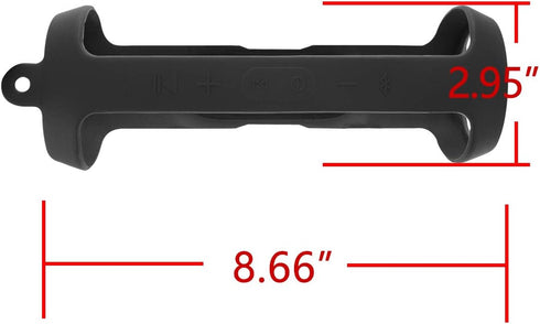Linkidea Silicone Speaker Case Cover for JBL Charge 3, Waterproof Portable Bluetooth Speaker Sleeve, Black