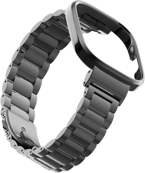 HOPMC Stainless Metal Frame and Steel Mesh Buckle, Classic Replacement Band for Redmi Watch 3 Strap