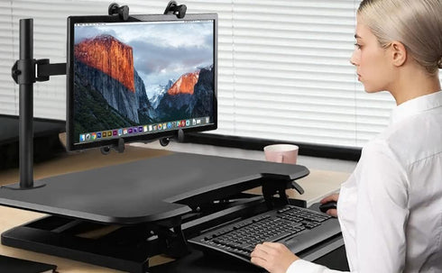 Pholiten VESA Mount Bracket Adapter, Monitor Arm Mounting Kit for Screen 13 to 27 inch, 75mm or 100mm VESA