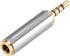 uxcell 2.5mm Stereo 4 Pole Male to 3.5mm Female Connector Video Adapter Coupler Zinc Alloy Converters