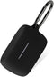 Geiomoo Silicone Carrying Case for Jabra Elite 4, 3, 2, Portable Scratch Shock Resistant Cover with Carabiner, Black