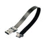 chenyang USB C Flat Cable - USB 2.0 Male to USB C Male 90 Degree UP Angled Data Transfer Charging Cable Adapter