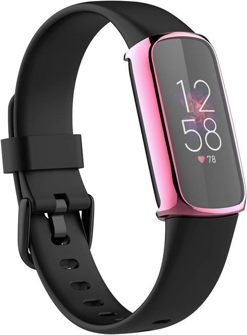 Screen Protector Case for Fitbit Luxe Smartwatch, Accessories Covers Scratched Resistant Full Protective Cover