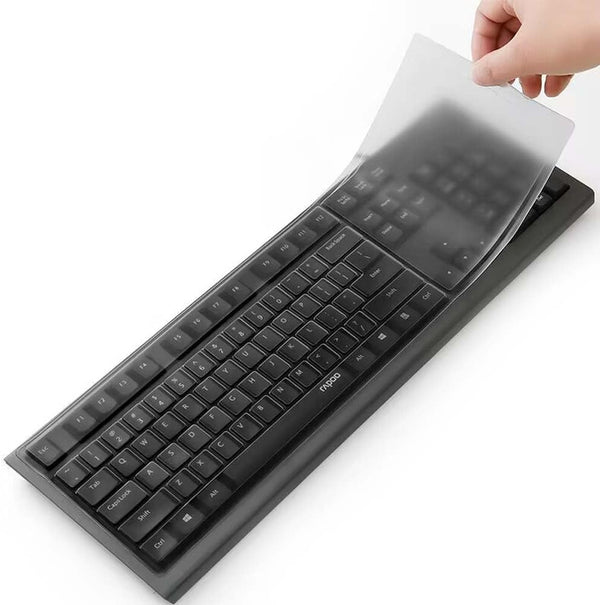 ANRACHEL Universal Clear Desktop Computer Keyboard Protection Skin Protector Cover for PC 104/107