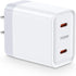 USB C Charger Block 25W Super Fast Charging for iPhone 16 Pro Max, 16 Plus, 16 Pro, 16, 15 Pro Max, 14, 13, 12, SE,