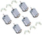 6 Pack DC 1.5-3V Mini Electric 130 Motor Kit - 15000RPM for DIY Remote Control Toy Car Hobby