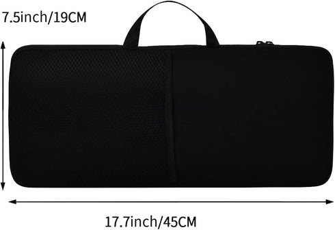 Portable Shockproof Water and Dustproof Neoprene Case for Keyboard and Mouse, Perfect for Logitech MK540 Advanced Wireless Keyboard and Mouse Combo, black
