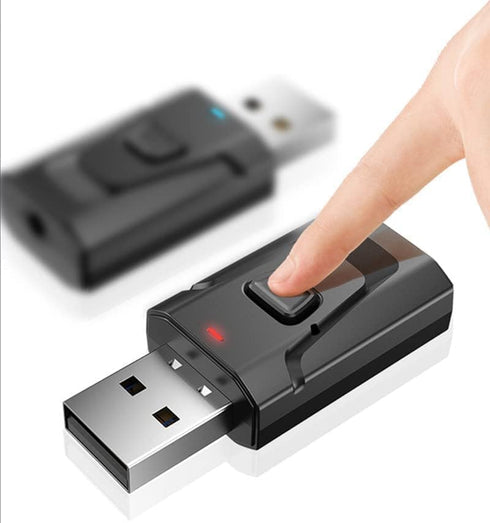 Wireless USB Aux Audio Transmitter Adapter for TV/Home Audio System, 4-in-1 Bluetooth 5.0 Transmitter Receiver