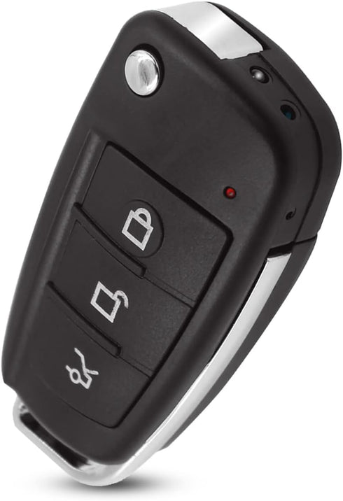 HD 1080P Mini Car Key Camera, Portable Spy Cam with IR Night Vision, Motion Detection, No WiFi Needed