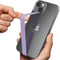 Sinjimoru Silicone Stretching Strap as Phone Grip Holder, Slim Grip Tape for iPhone Case, Secure Phone Strap Lavender