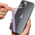 Sinjimoru Silicone Stretching Strap as Phone Grip Holder, Slim Grip Tape for iPhone Case, Secure Phone Strap Lavender