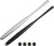 MECCANIXITY 2pcs Slim Stylus Pens for Touch Screens with 4 Fiber Fine Tips, Universal Capacitive Black Silver