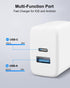 20W Dual Port Fast Charger for iPad 9th/8th/7th Gen 10.2 inch, iPad Air 3/2, with 6.6ft USB-C to Lightning Cable