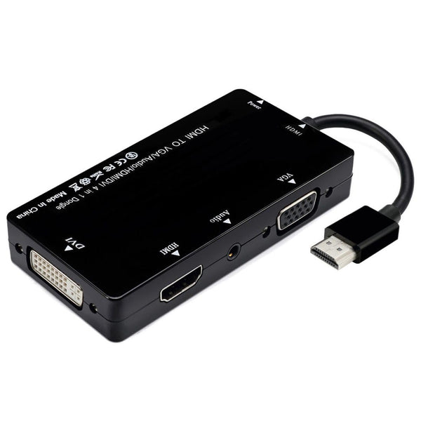 chenyang HDMI to VGA & Audio 4in1 Dongle Adapter, Multiport Splitter Converter for PS3, HDTV, PC Monitor