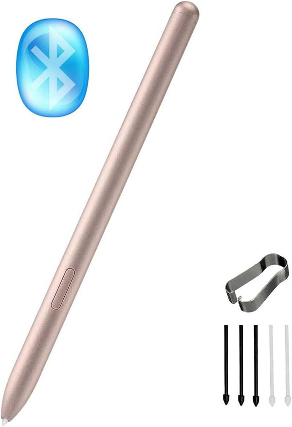 Samsung Galaxy Tab S7 S Pen Replacement with Bluetooth, Stylus Pen + Tips/Nibs (Gold)