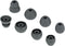 Silicone Replacement Earbud Tips Compatible with Powerbeats Pro, 4 Pairs Dark Gray Rubber Tips for Headphones