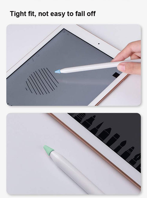 JanCalm Cover,(10 1st (2nd (10 Pack) for Apple Pencil Tips Colors) Premium Silicone Slim Lightweight Thin Protective