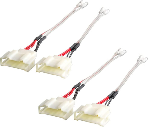 RED WOLF Door Speaker Wiring Harness Adapter for VW Volkswagen 1999-2019 Golf/Beetle/Passat, 4 PCS