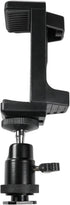 ISHEJS 360 Hot Shoe Phone Mount for Camera, Ball Head Adapter with Phone Clamp - Rotatable Smartphone Holder