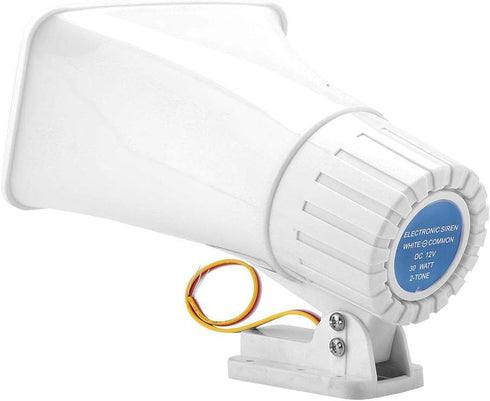 Tosuny Alarm Siren, 150 dB DC12V Dual Tone Wired Horn Speaker for Home Security, Gas Leakage, Infrared Alarm Equipment