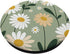 White Daisy Flower Floral Botanical Sage Green PopSockets Standard PopGrip