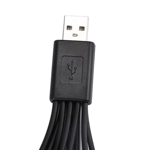 Black 10 in 1 Universal USB Cable - Multiple Universal Charging Cable for Cell Phones, Bluetooth Earphones, and more