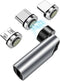 USB C Magnetic Adapter, 540 Degree Rotation 3 in 1 QC 3.0 Fast Charging Max Support 3A, Grey