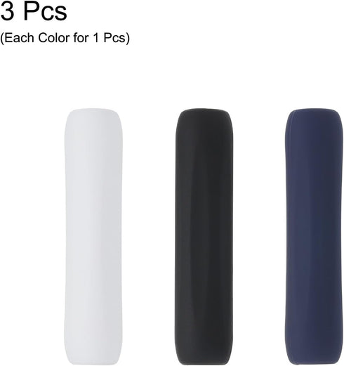 MECCANIXITY 3 Pcs Silicone Pen Grip Case, Ergonomic Design Sleeve Holder for 1st and 2nd Generation Stylus Pens