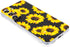 Phone Case Compatible with Galaxy S22 Case,Black Sunflower Pattern Cute Floral Case Soft TPU Back Cover for Samsung Galaxy S22 6.1 Inch
