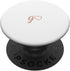 Rose Initial Letter G Heart Minimalist White PopSockets Standard PopGrip