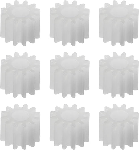 Othmro 10pcs Plastic Gears 12 Teeth Model 123A Reduction Gear Plastic Worm