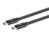 Monoprice Charge and Sync Type-C to Type-C Cable - 6 Feet - Black, USB 2.0, TPE Jacket, Up to 5A/100W, Fast Charging - Select Series