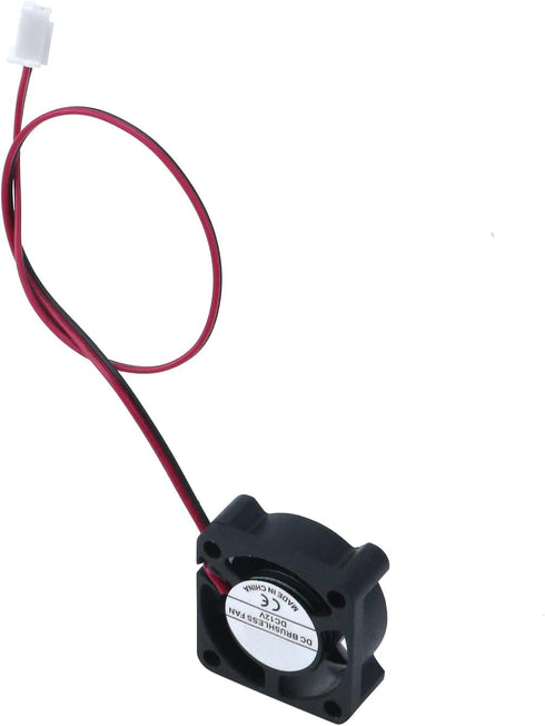Antrader 3-Pack 12V 0.1A 2Pin Mini Brushless Cooling Fan - 25mm x 25mm x 10mm