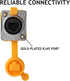 5PCS RJ45 Panel Mount Coupler, D-Type RJ45 Female to Female LAN Network Bulkhead Socket