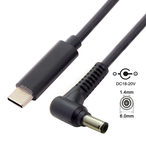 chenyang USB C to DC 6.0x1.4mm Power PD 65W Charge Cable for Laptop