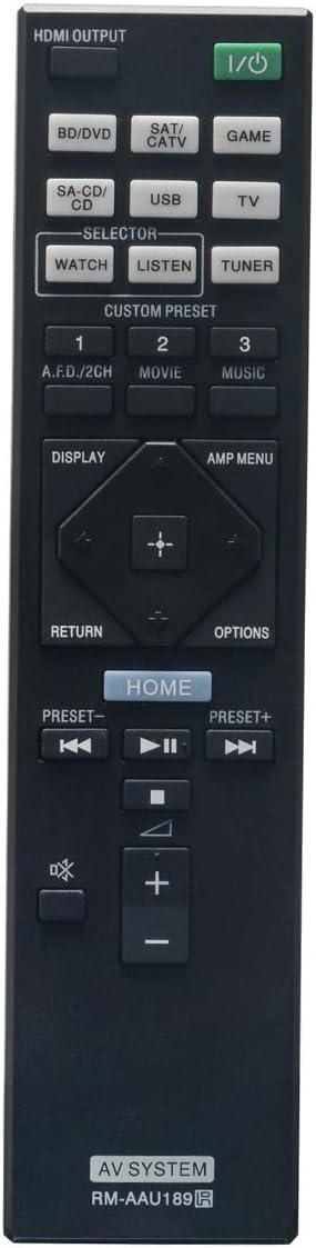 RM-AAU189 Replacement Remote Control for Sony Home Theater AV Receiver STR-DN1050, STRDN850