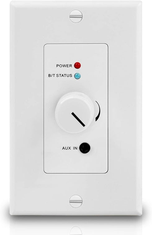 TNP Wireless Bluetooth Audio Receiver Wall Plate Mount, BT 5.0 aptX Music Streaming Adapter for 4 Speakers